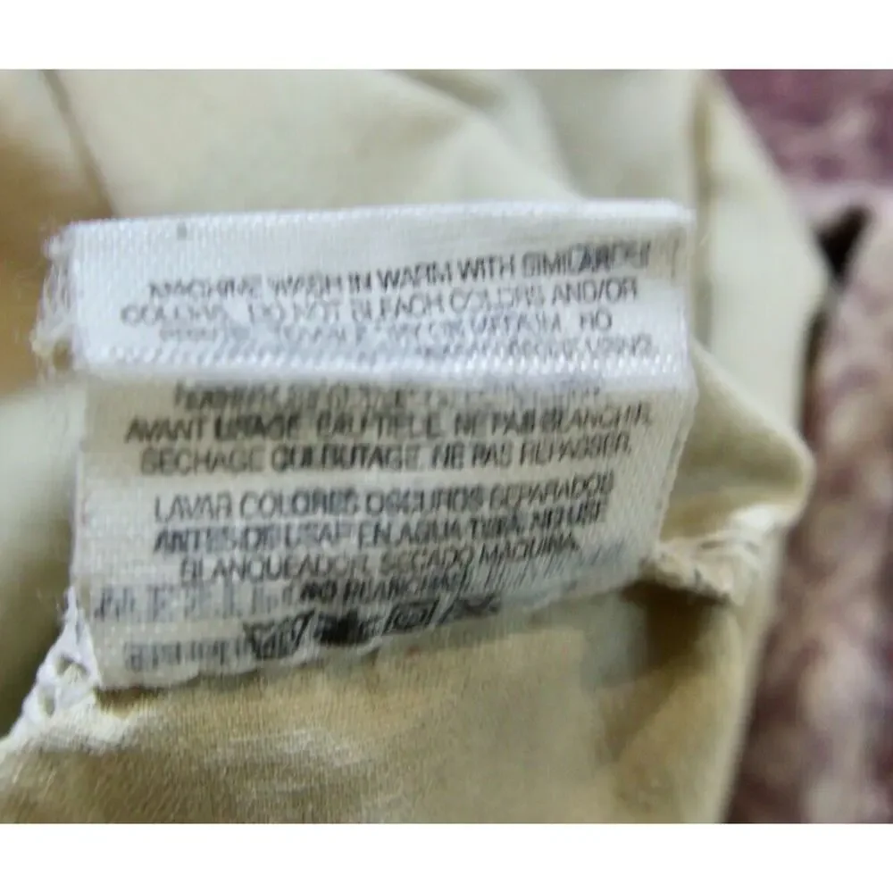 Pillowcase Pair Tan Purple Scrolls Standard Blend Westpoint Stevens Vintage